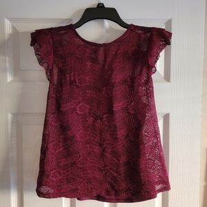 Gorgeous Lined Lace Blouse! Size XS